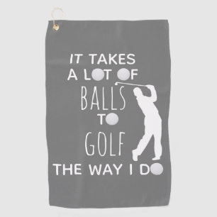Toalla De Golf Se necesita un montón de bolas para jugar golf, yo