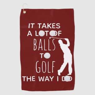 Toalla De Golf Se necesita un montón de bolas para jugar golf, yo