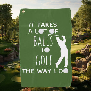 Toalla De Golf Se necesita un montón de bolas para jugar golf, yo