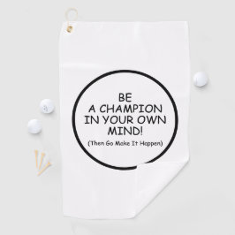 Toalla De Golf Sé Un Campeón En Tu Mente