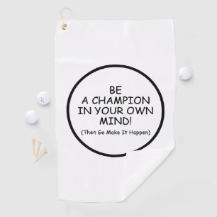 Toalla De Golf Sé Un Campeón En Tu Mente