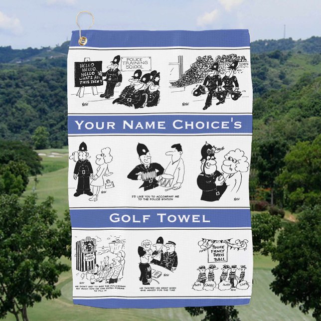 Toalla De Golf Selección de divertidos Personalizados de policía (Subido por el creador)