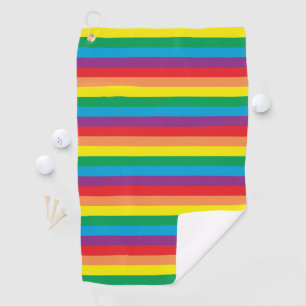 Toalla De Golf Sencillamente patrón arco iris