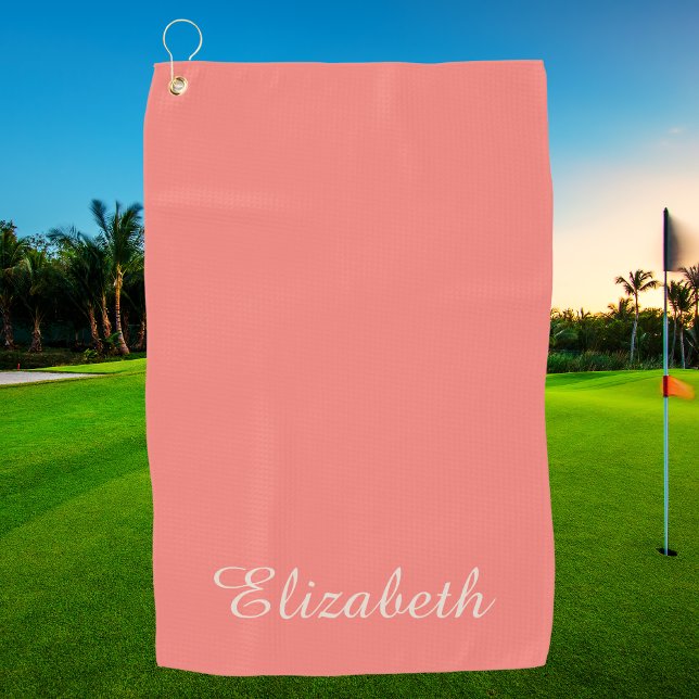 Toalla De Golf Sencillo Elegante Moderno Chic Monogramado (Subido por el creador)