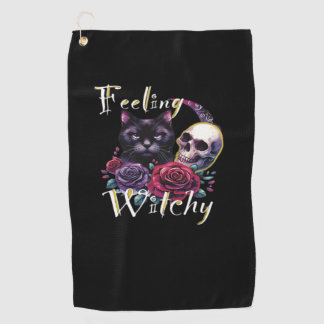 Toalla De Golf Sensación de camiseta clásica de gato negro picant