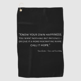 Toalla De Golf Sentido Y Sensibilidad Cita I