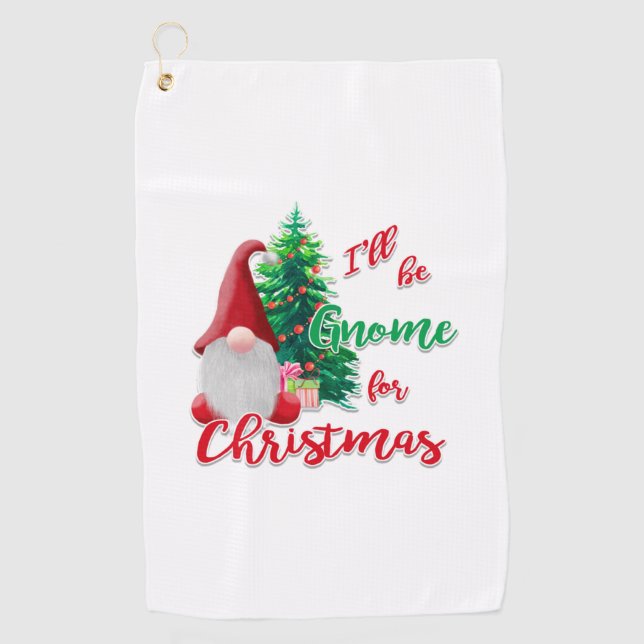 Toalla De Golf Seré Gnome para Navidades (Anverso)