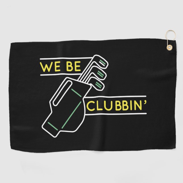 Toalla De Golf Seremos Clubbin" (Horizontal)
