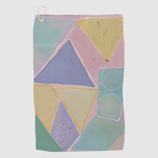 Toalla De Golf Serene Abstracts: A Pastel Dream (Anverso)