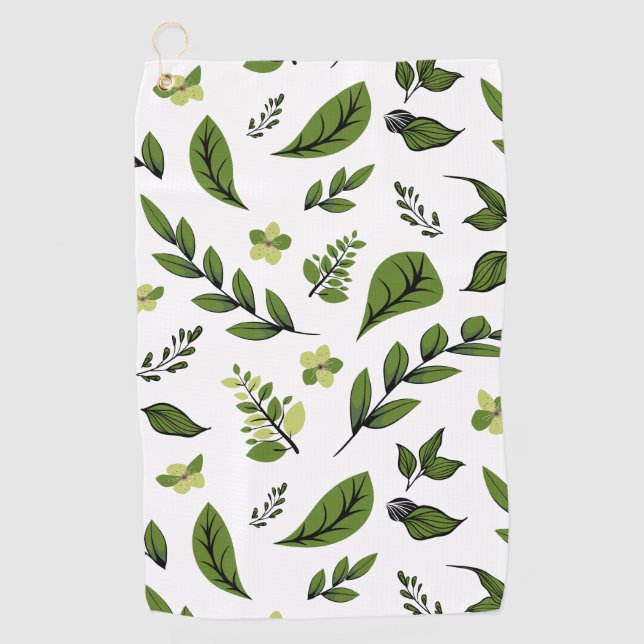 Toalla De Golf Serie de diseño floral 4 (Anverso)