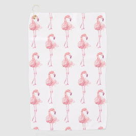 Toalla De Golf Serie Flamingo Tierno Diseño 2