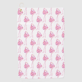 Toalla De Golf Serie Flamingo Tierno Diseño 3