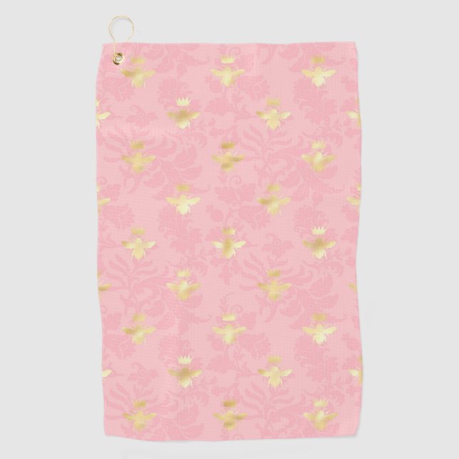 Toalla De Golf Serie Princesa Abeja Diseño #4  (Anverso)