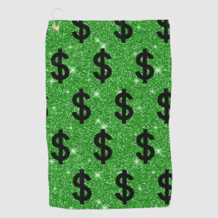 Toalla De Golf Signo de Dólar Negro Dinero Empresario Wall Street