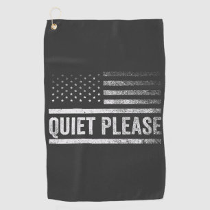 Toalla De Golf Silencio, por favor, Trump Harris, debate presiden