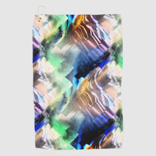 Toalla De Golf Silky flotante de colores en mosaico abstracto sua