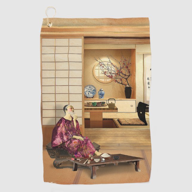 Toalla De Golf Silky Rice Powder (Anverso)