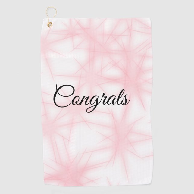 Toalla De Golf Simple minimal congratulations add your text name  (Anverso)