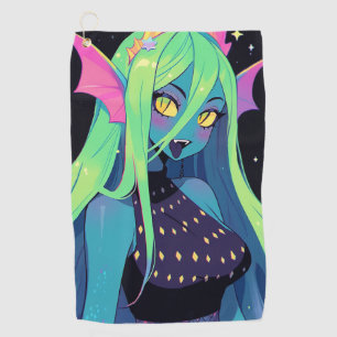 Toalla De Golf Sirena de neón celestial — Vibes sirenas cósmicas