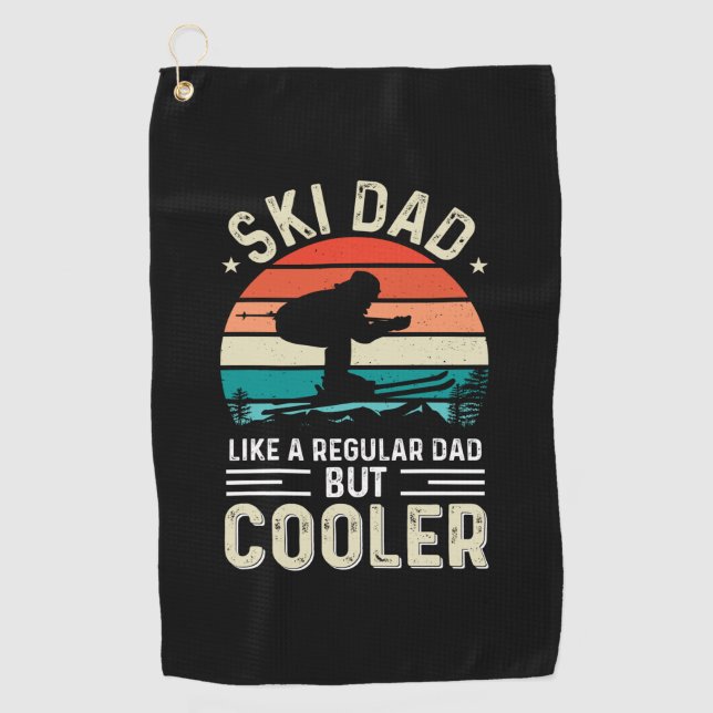 Toalla De Golf Ski Dad (Anverso)