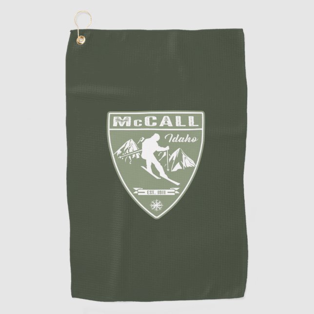 Toalla De Golf Ski McCall Idaho (Anverso)