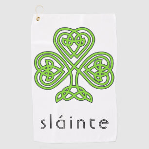 Toalla De Golf Slainte Celtic Shamrock Green St.