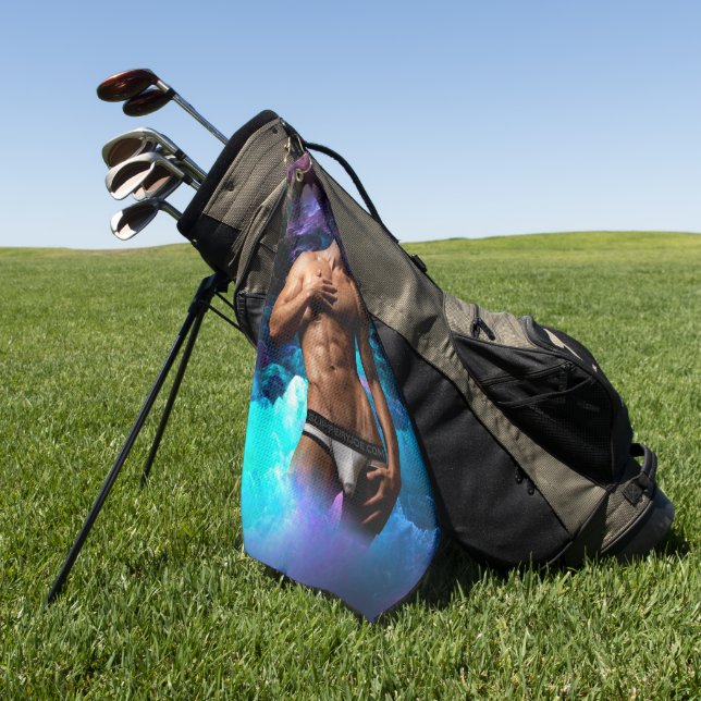 Toalla De Golf SlipperyJoe hombre muscular macizo de ropa interio (Verde)