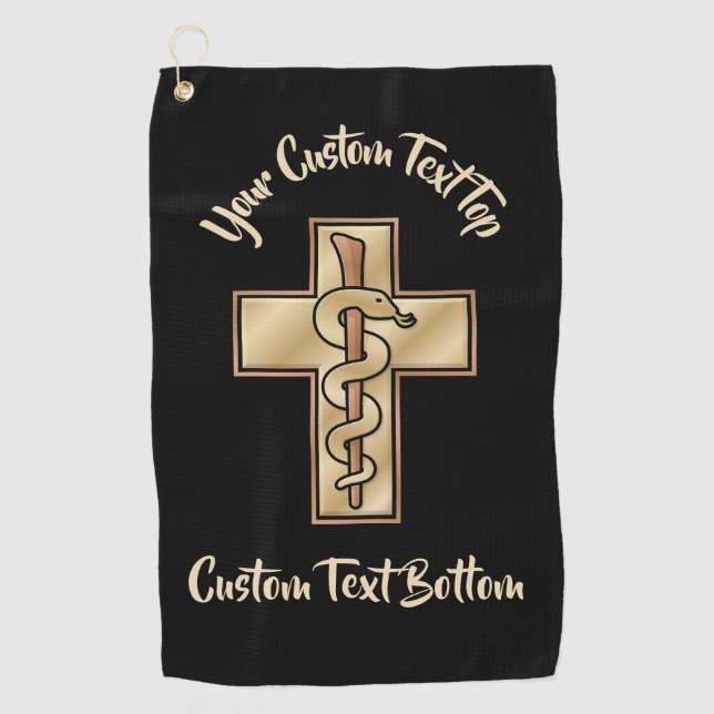Toalla De Golf Snake on Cross (Anverso)