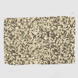 Toalla De Golf Sobre pequeños cuadrados, los tonos marrones se co