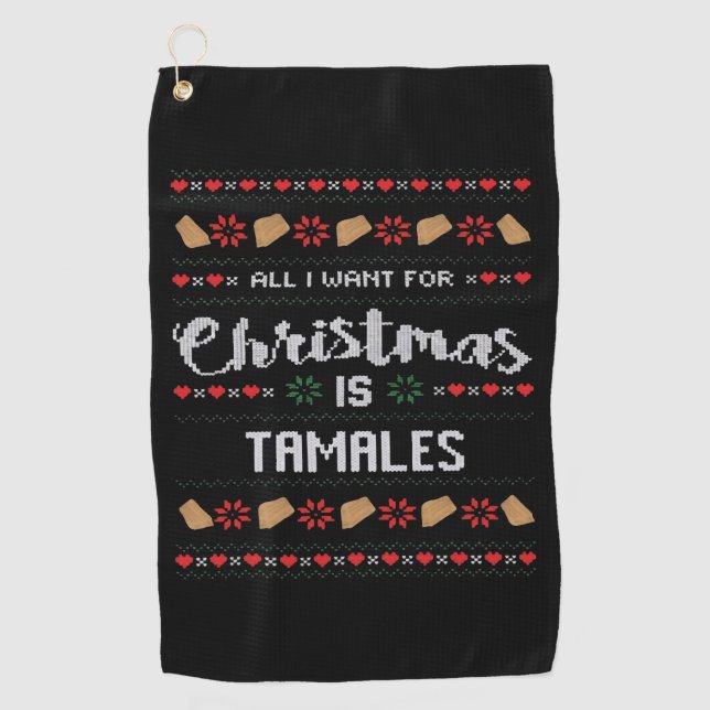 Toalla De Golf Solo Quiero Hacer Cosas Y Ver Navidades (Anverso)