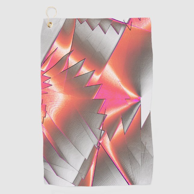 Toalla De Golf Sombra o melocotón, extremadamente rugosos digital (Anverso)