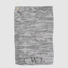 Toalla De Golf Sombras del patrón de madera gris-grano