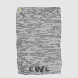 Toalla De Golf Sombras del patrón gris de madera