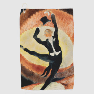 Toalla De Golf Sombrero de copa alto de bailarín masculino Art De