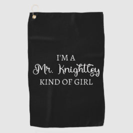 Toalla De Golf Soy un Sr. Knightley Tipo de Chica I