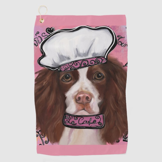 Toalla De Golf Springer Spaniel Inglés (Anverso)