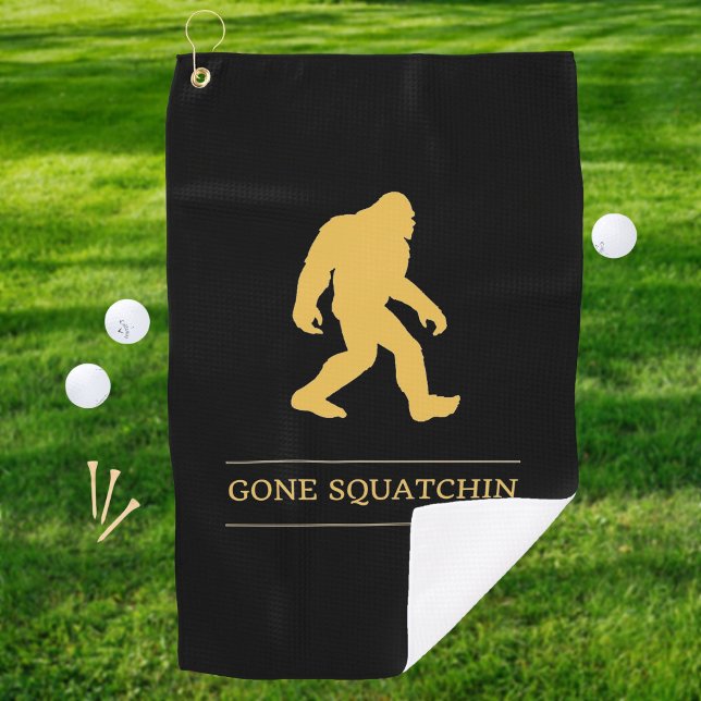Toalla De Golf Squatchin ido pie grande divertido Sasquatch (Subido por el creador)