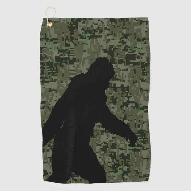 Toalla De Golf Squatchin Sasquatch Bigfoot Silhouette (Anverso)