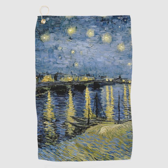 Toalla De Golf Starry Night Vincent van Gogh (Anverso)