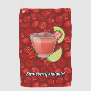 Toalla de golf Strawberry Daiquiri