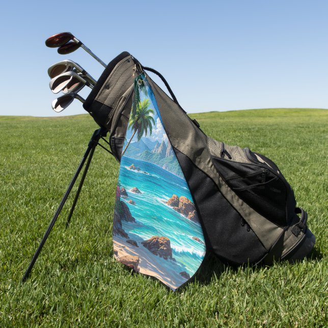 Toalla De Golf Sueña, Paraíso Tropical, (Verde)