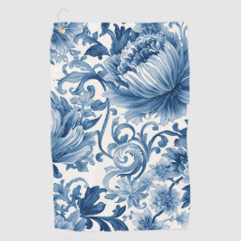 Toalla De Golf Sueños Azules | Chinoiserie Aquarela Floral