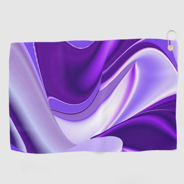 Toalla De Golf Sueños del arcoiris de flores moradas (Horizontal)