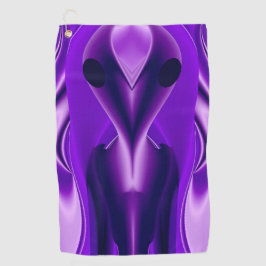 Toalla De Golf Sueños del arcoiris púrpura 3D , Alien