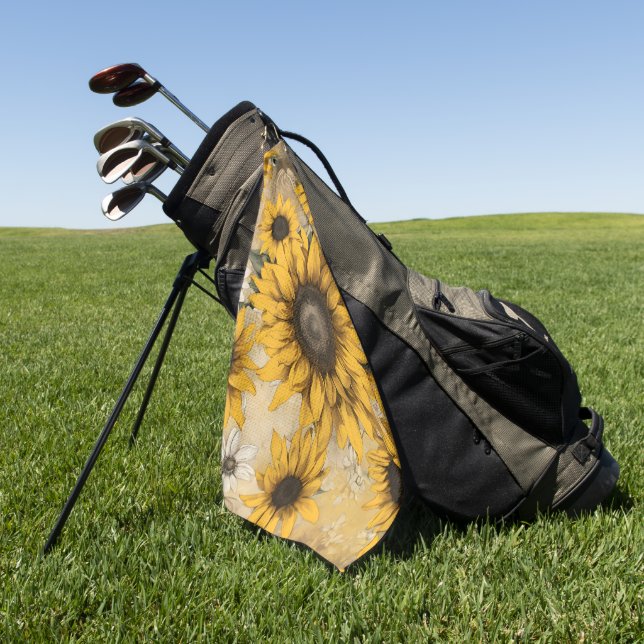Toalla De Golf Sunflower (Verde)