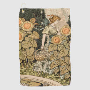 Toalla De Golf Sunflower Art Nouveau Garden Grasset Mujer