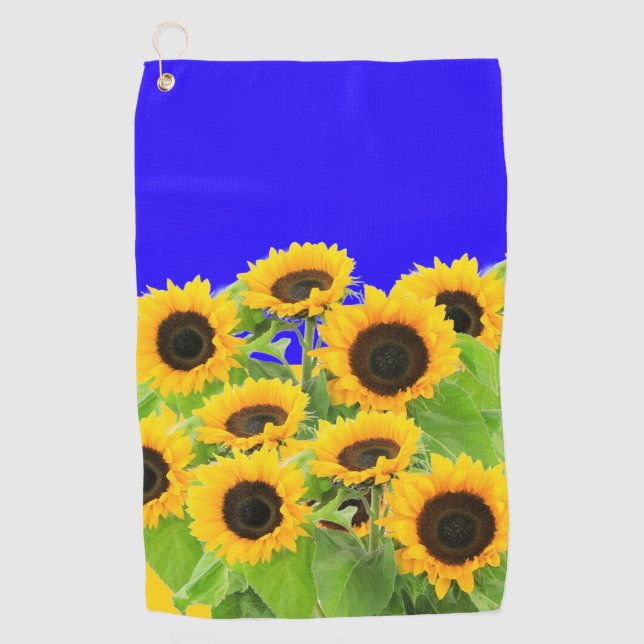 Toalla De Golf Sunflower - Libertad Ucrania Paz Bandera ucraniana (Anverso)