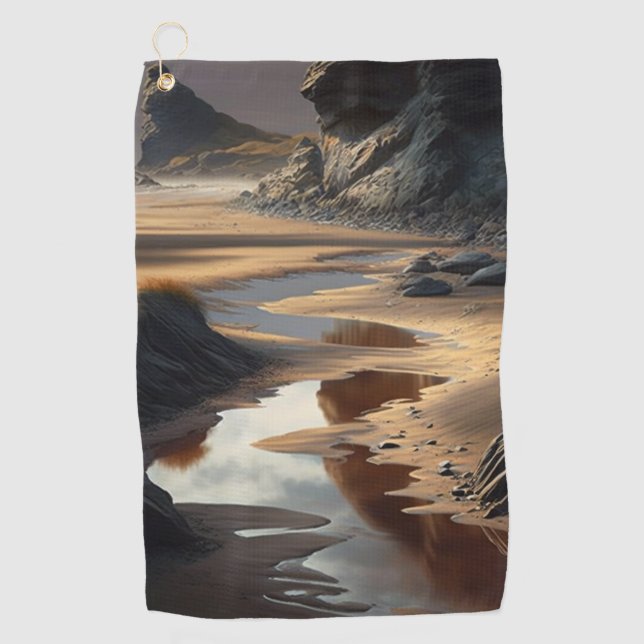 Toalla De Golf Sunset Shore (Anverso)