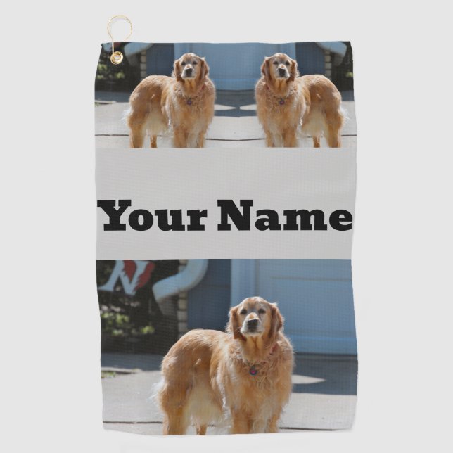 Toalla De Golf Sunshine dorado (Anverso)