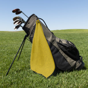 Toalla De Golf Superficie amarilla texturizada con patrón de remo